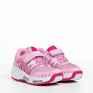 Black Friday - Kedvezmények Edwina rózsaszín gyerek sportcipő, műbőrből készült Promóció