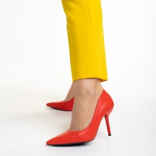 Spring Sale - Kedvezmények Leya piros női cipő, műbőrből készült Promóció