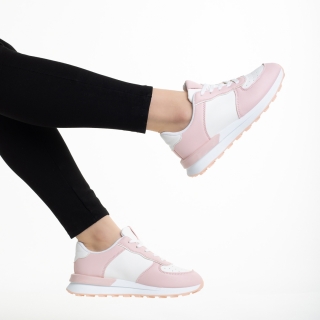 Nagy téli leárazás - Kedvezmények Imaya rózsaszín női sportcipő, műbőrből készült Promóció
