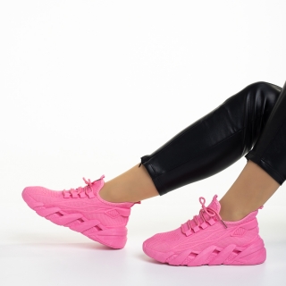 Spring Sale - Kedvezmények Leanna fukszia női sportcipő, textil anyagból készült Promóció