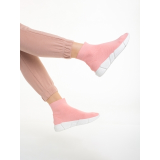Easter Sale - Kedvezmények Barica rózsaszín női sportcipő, textil anyagból készült Promóció
