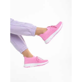 Easter Sale - Kedvezmények Almas fukszia női sportcipő, textil anyagból készült Promóció