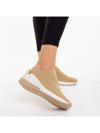 Pink October - Kedvezmények Misima khaki női sportcipő, textil anyagból készült Promóció
