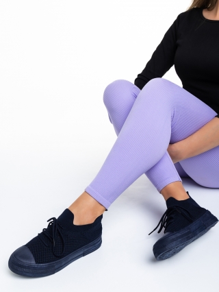 Pink October - Kedvezmények Elexia navy női tornacipő, textil anyagból készült Promóció