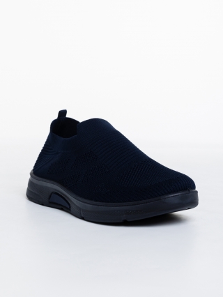 Black Friday - Kedvezmények Eliseo kék, férfi sport cipő, textil anyagból Promóció