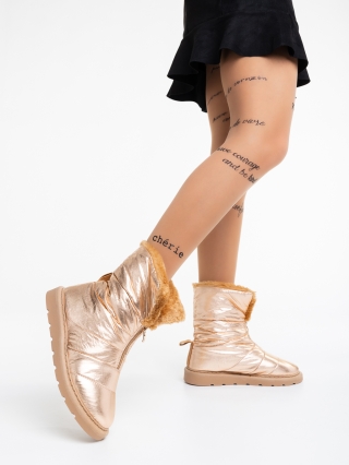 Super Love Sale - Kedvezmények Tayte pezsgő színű , női csizma, textil anyagból Promóció