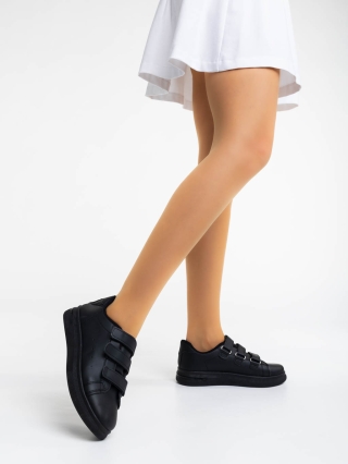 Love Sales - Kedvezmények Deziree fekete női sport cipő ökológiai bőrből Promóció