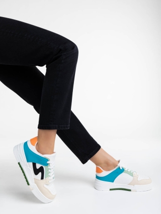 Easter Sale - Kedvezmények Ralanda bézs női sport cipő ökológiai bőrből Promóció