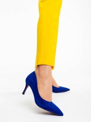 Easter Sale - Kedvezmények Taneshia kék  női magassarkú cipő textil anyagból Promóció