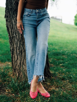 Hot Summer Sale - Kedvezmények Francoise fukszia női balerina ökológiai bőrből Promóció