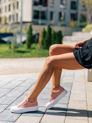 Pink October - Kedvezmények Evelyn rózsaszín női tornacipő Promóció