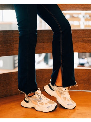 Super Love Sale - Kedvezmények Zehara fehér és rózsaszin női sportcipő ökológiai bőrből és textil anyagból Promóció